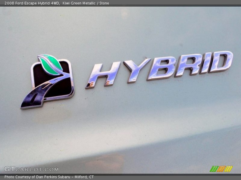 Kiwi Green Metallic / Stone 2008 Ford Escape Hybrid 4WD