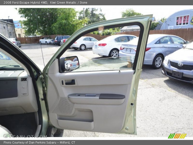 Kiwi Green Metallic / Stone 2008 Ford Escape Hybrid 4WD