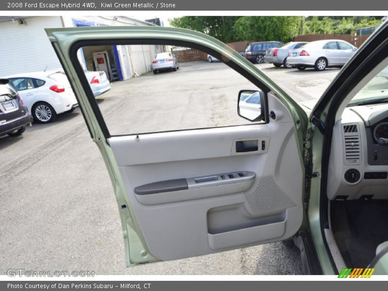 Kiwi Green Metallic / Stone 2008 Ford Escape Hybrid 4WD