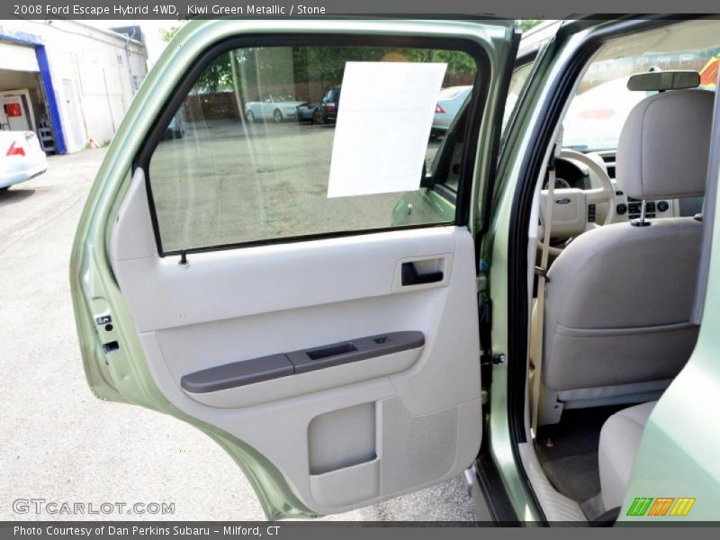 Kiwi Green Metallic / Stone 2008 Ford Escape Hybrid 4WD