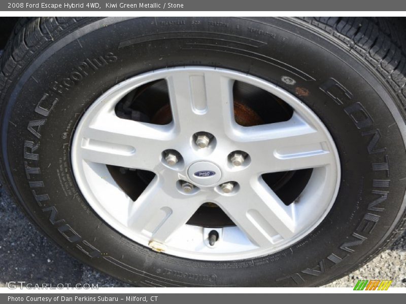 Kiwi Green Metallic / Stone 2008 Ford Escape Hybrid 4WD