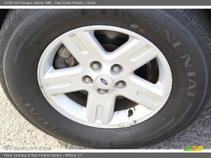 Kiwi Green Metallic / Stone 2008 Ford Escape Hybrid 4WD