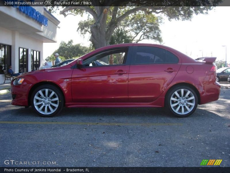 Rally Red Pearl / Black 2008 Mitsubishi Lancer GTS