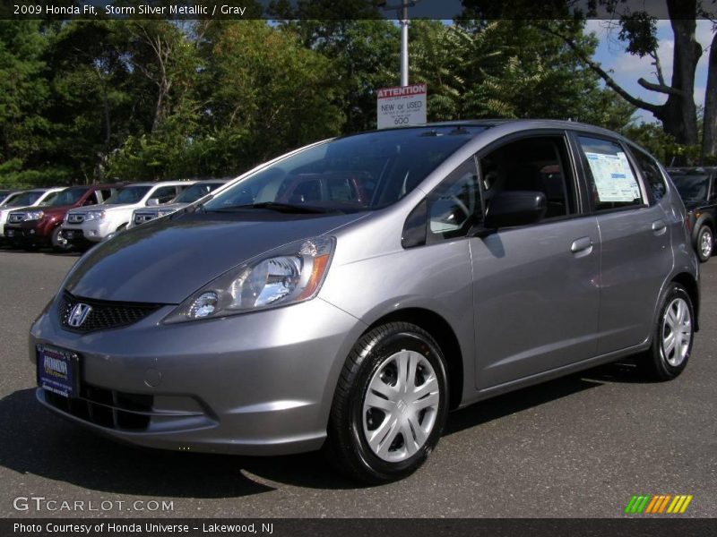 Storm Silver Metallic / Gray 2009 Honda Fit