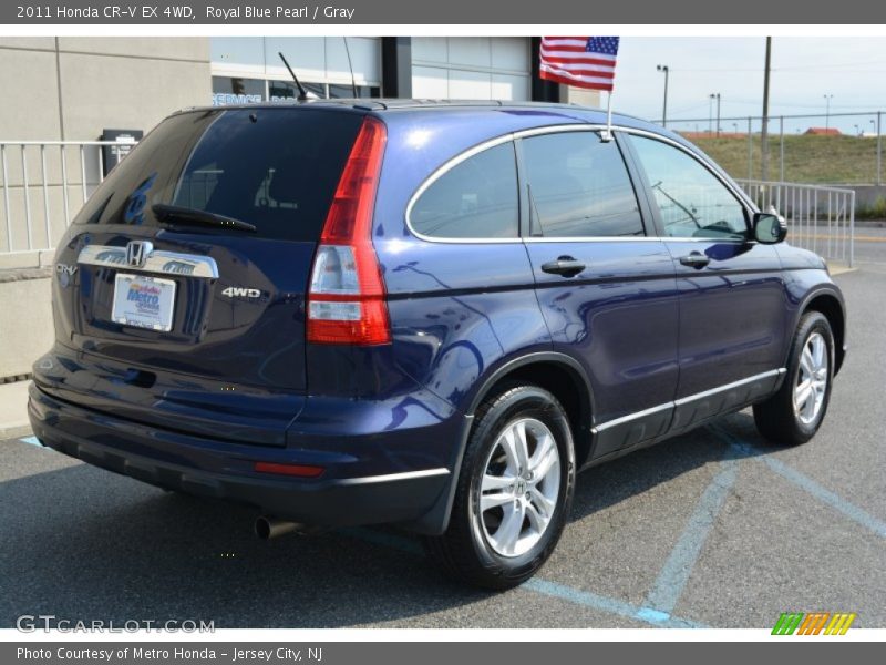 Royal Blue Pearl / Gray 2011 Honda CR-V EX 4WD