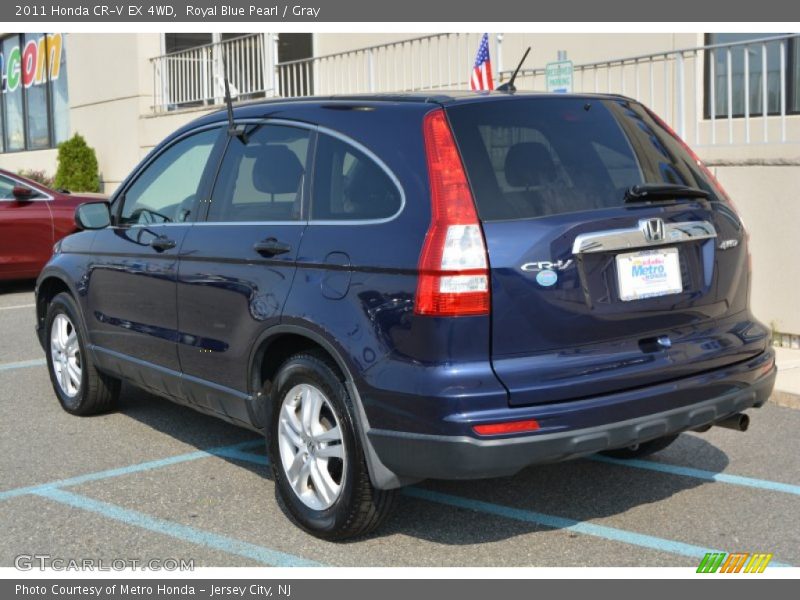 Royal Blue Pearl / Gray 2011 Honda CR-V EX 4WD