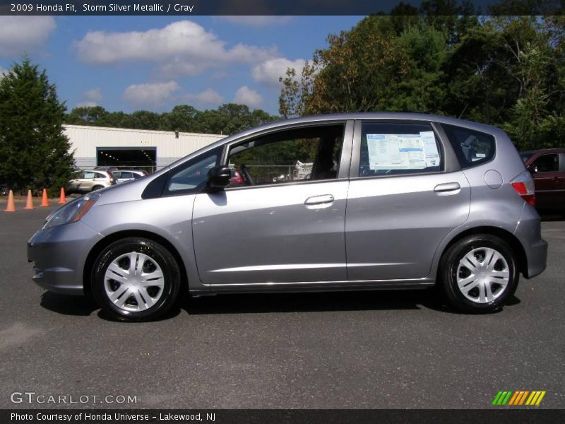 Storm Silver Metallic / Gray 2009 Honda Fit