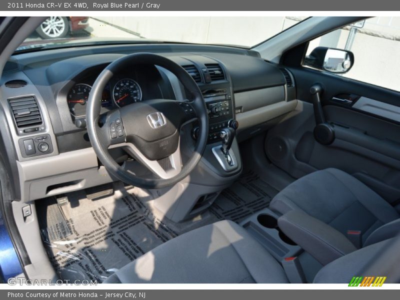 Royal Blue Pearl / Gray 2011 Honda CR-V EX 4WD