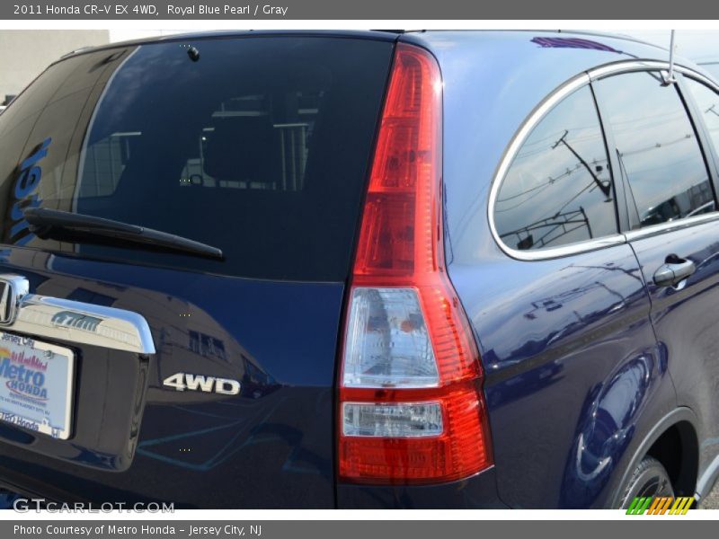 Royal Blue Pearl / Gray 2011 Honda CR-V EX 4WD