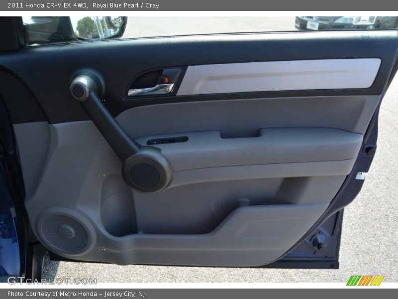 Royal Blue Pearl / Gray 2011 Honda CR-V EX 4WD