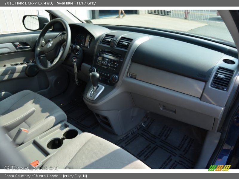 Royal Blue Pearl / Gray 2011 Honda CR-V EX 4WD