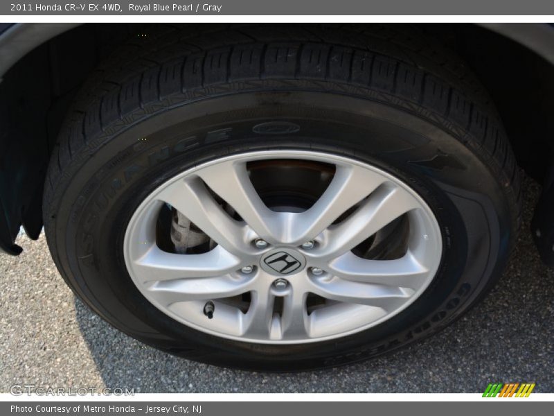 Royal Blue Pearl / Gray 2011 Honda CR-V EX 4WD