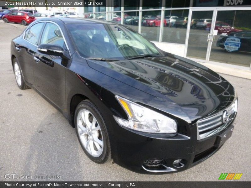 Crimson Black / Charcoal 2012 Nissan Maxima 3.5 S