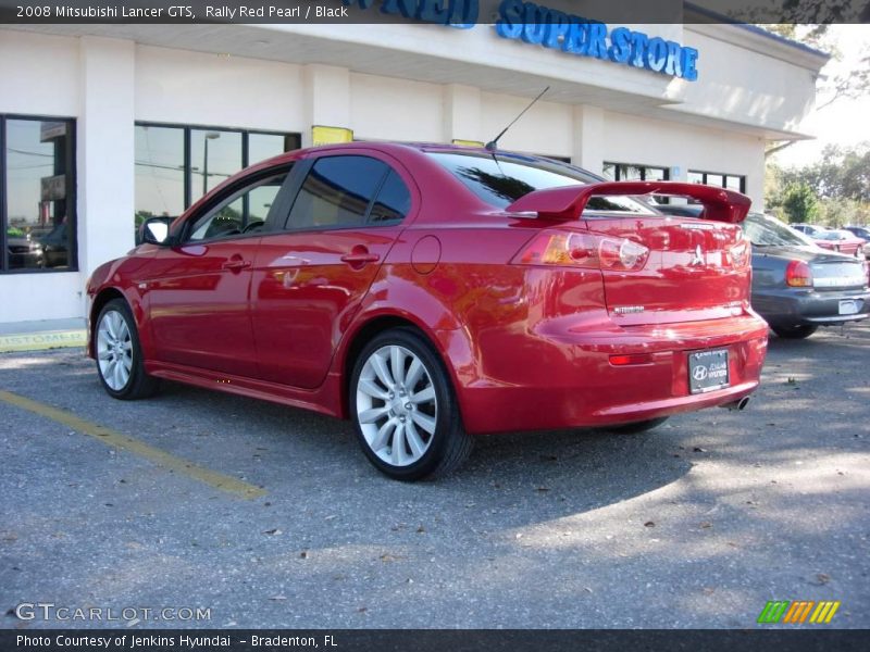 Rally Red Pearl / Black 2008 Mitsubishi Lancer GTS