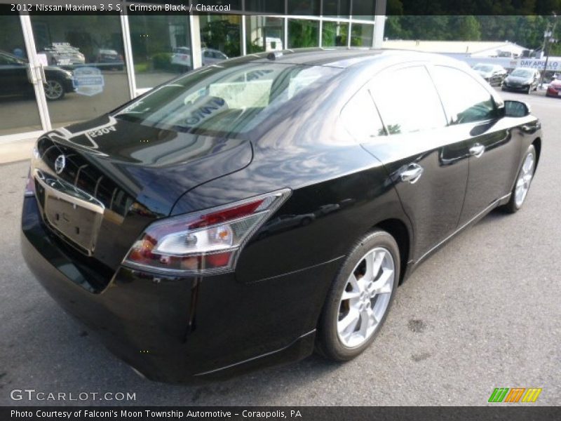 Crimson Black / Charcoal 2012 Nissan Maxima 3.5 S