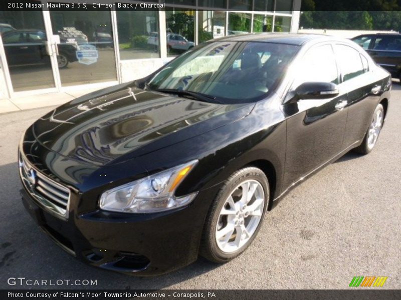 Crimson Black / Charcoal 2012 Nissan Maxima 3.5 S
