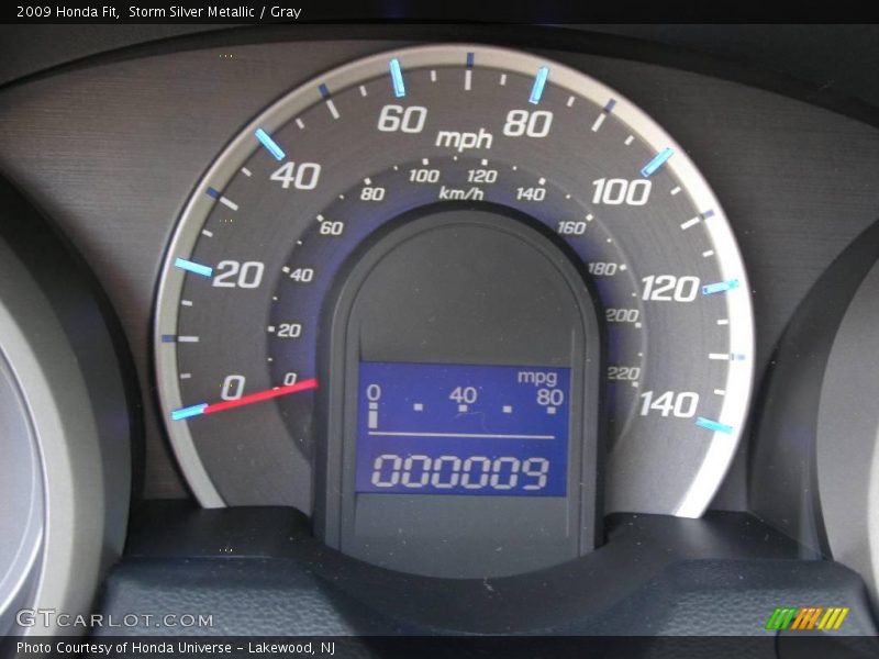 Storm Silver Metallic / Gray 2009 Honda Fit