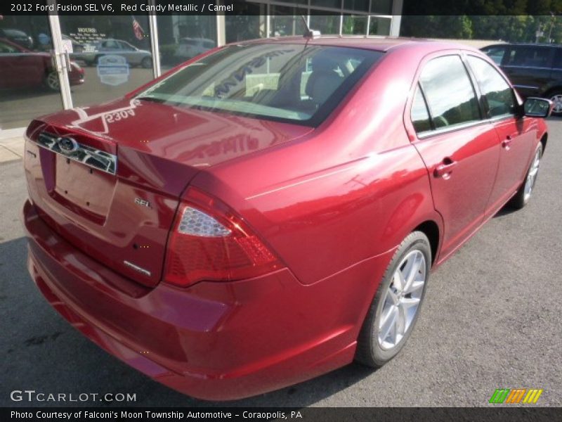 Red Candy Metallic / Camel 2012 Ford Fusion SEL V6