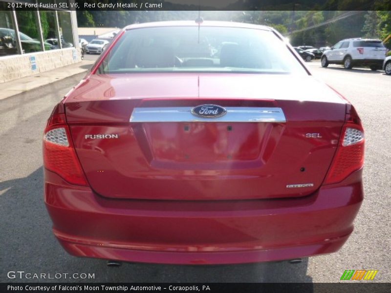 Red Candy Metallic / Camel 2012 Ford Fusion SEL V6
