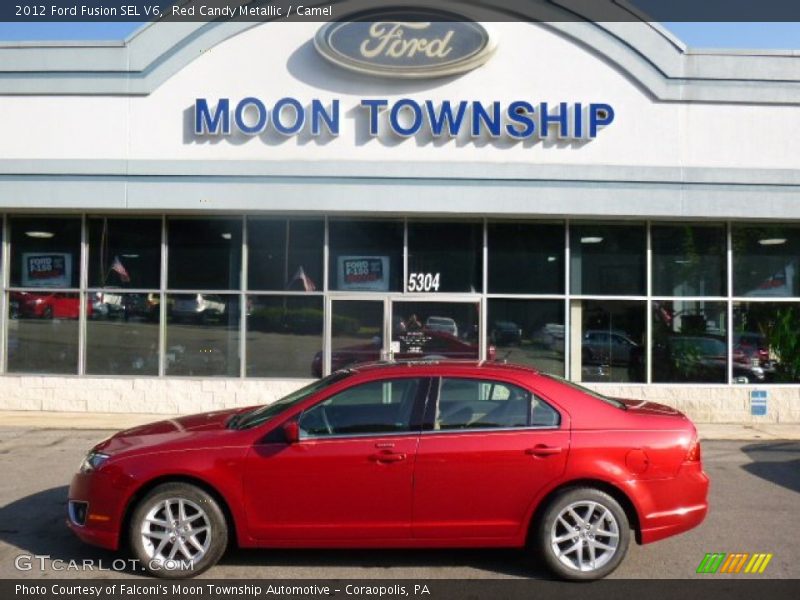 Red Candy Metallic / Camel 2012 Ford Fusion SEL V6