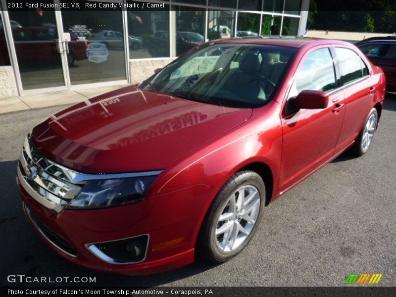 Red Candy Metallic / Camel 2012 Ford Fusion SEL V6