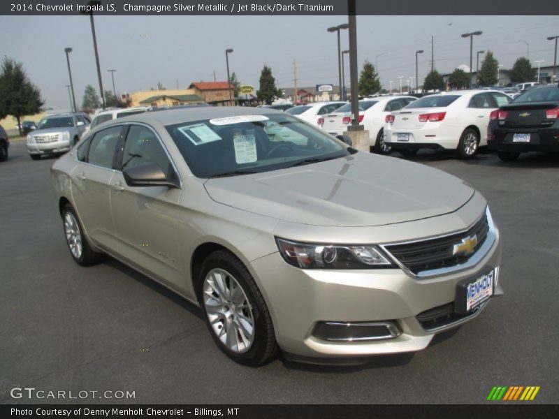 Champagne Silver Metallic / Jet Black/Dark Titanium 2014 Chevrolet Impala LS