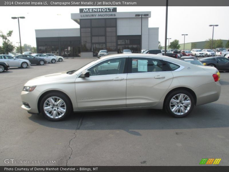 Champagne Silver Metallic / Jet Black/Dark Titanium 2014 Chevrolet Impala LS