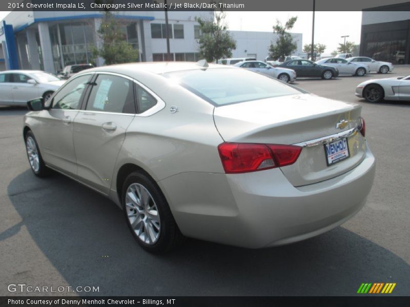 Champagne Silver Metallic / Jet Black/Dark Titanium 2014 Chevrolet Impala LS