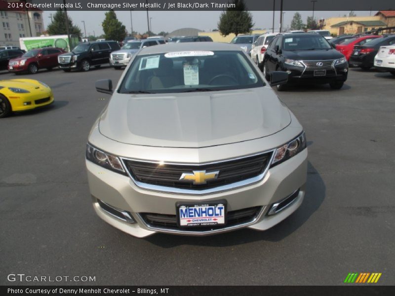 Champagne Silver Metallic / Jet Black/Dark Titanium 2014 Chevrolet Impala LS