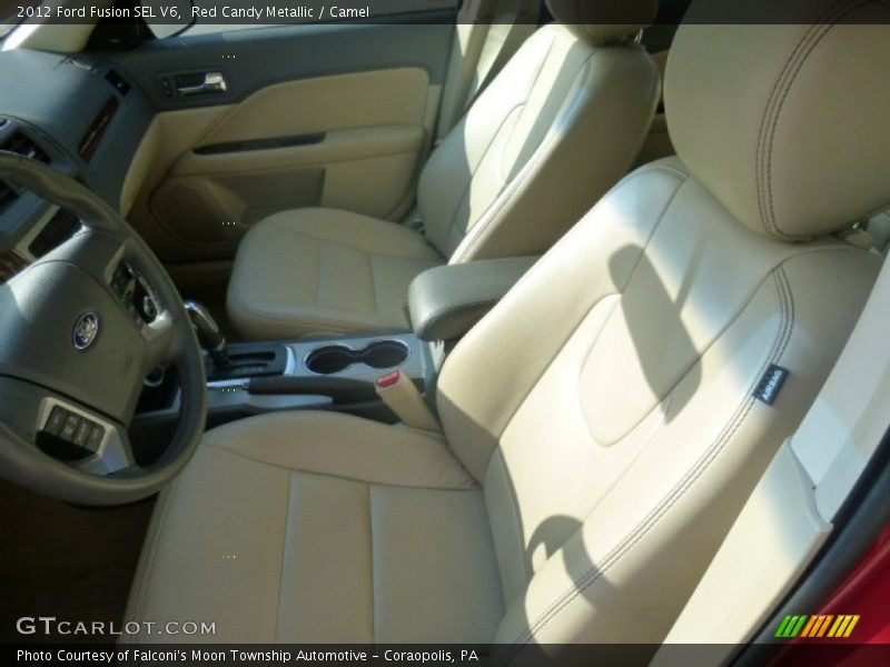 Red Candy Metallic / Camel 2012 Ford Fusion SEL V6