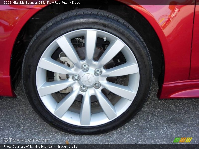Rally Red Pearl / Black 2008 Mitsubishi Lancer GTS
