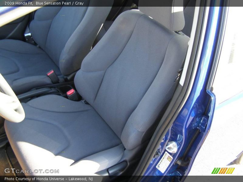 Blue Sensation Pearl / Gray 2009 Honda Fit