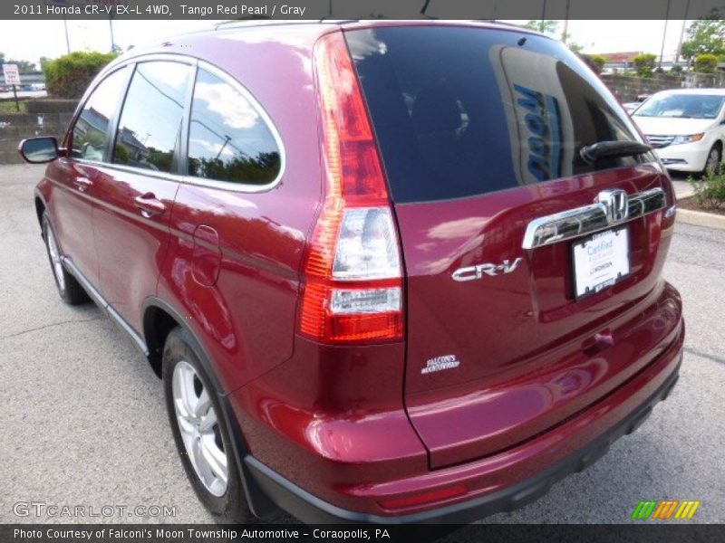 Tango Red Pearl / Gray 2011 Honda CR-V EX-L 4WD