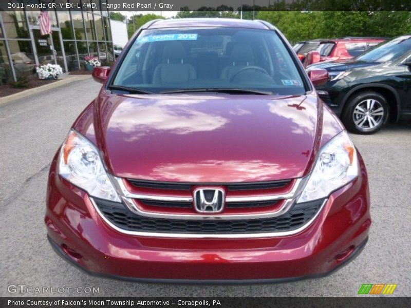 Tango Red Pearl / Gray 2011 Honda CR-V EX-L 4WD