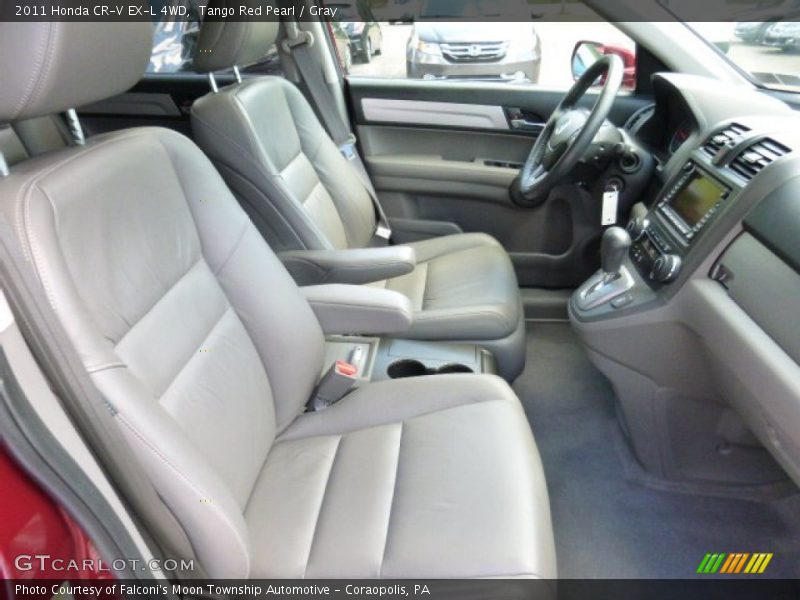 Tango Red Pearl / Gray 2011 Honda CR-V EX-L 4WD