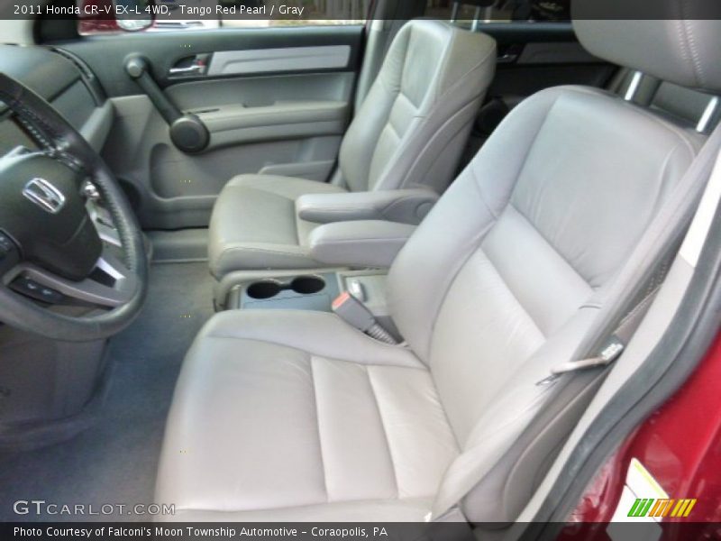 Tango Red Pearl / Gray 2011 Honda CR-V EX-L 4WD