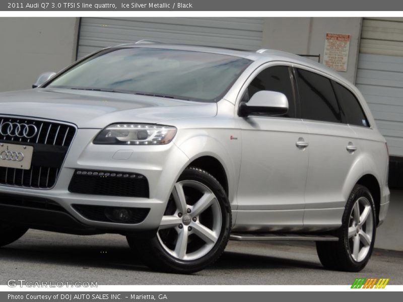 Ice Silver Metallic / Black 2011 Audi Q7 3.0 TFSI S line quattro