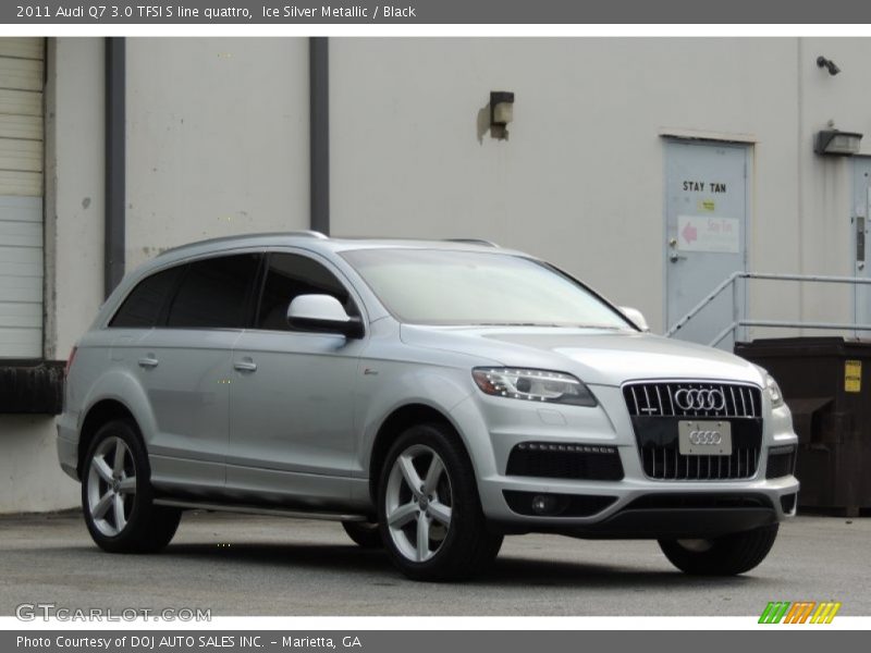 Ice Silver Metallic / Black 2011 Audi Q7 3.0 TFSI S line quattro