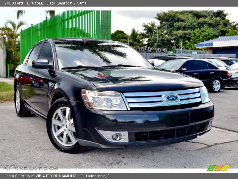 Black Clearcoat / Camel 2008 Ford Taurus SEL