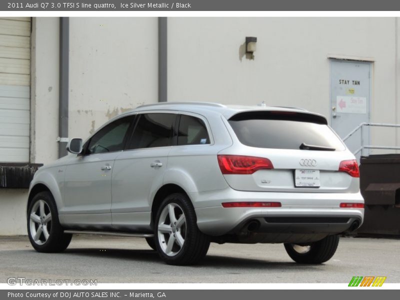 Ice Silver Metallic / Black 2011 Audi Q7 3.0 TFSI S line quattro