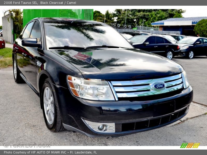 Black Clearcoat / Camel 2008 Ford Taurus SEL