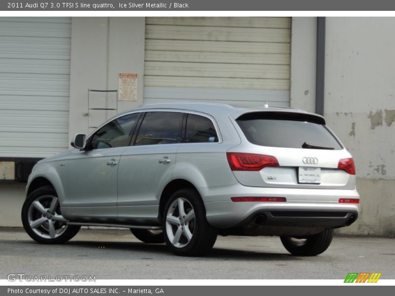 Ice Silver Metallic / Black 2011 Audi Q7 3.0 TFSI S line quattro