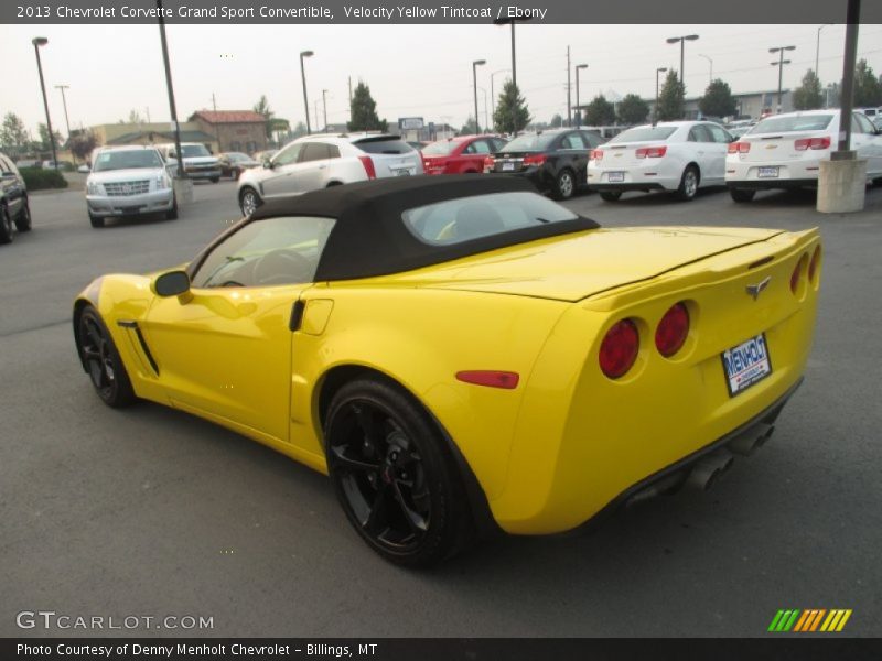 Velocity Yellow Tintcoat / Ebony 2013 Chevrolet Corvette Grand Sport Convertible