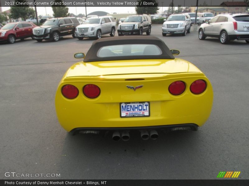 Velocity Yellow Tintcoat / Ebony 2013 Chevrolet Corvette Grand Sport Convertible