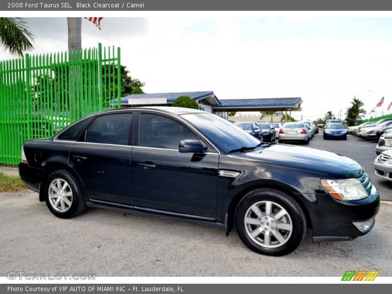 Black Clearcoat / Camel 2008 Ford Taurus SEL