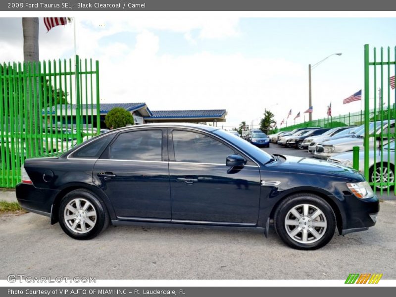 Black Clearcoat / Camel 2008 Ford Taurus SEL
