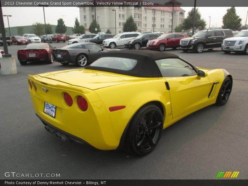 Velocity Yellow Tintcoat / Ebony 2013 Chevrolet Corvette Grand Sport Convertible