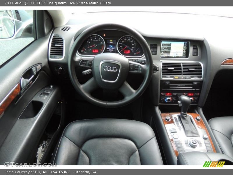 Ice Silver Metallic / Black 2011 Audi Q7 3.0 TFSI S line quattro