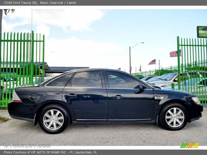 Black Clearcoat / Camel 2008 Ford Taurus SEL