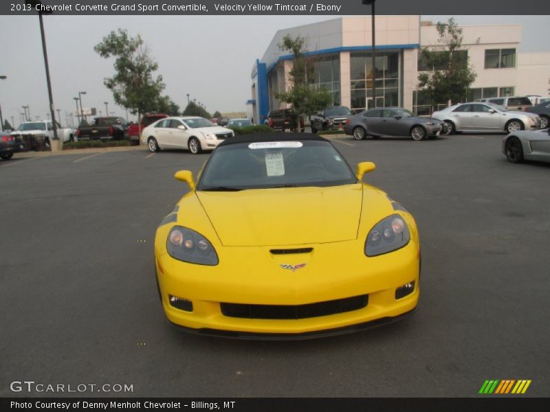 Velocity Yellow Tintcoat / Ebony 2013 Chevrolet Corvette Grand Sport Convertible